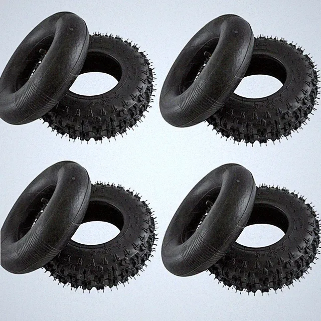 4pc 4.10-6 Inch Tyre +Tube 3.50-6 Go Kart Quad Drift Trike Mini Bike Scooter ATV
